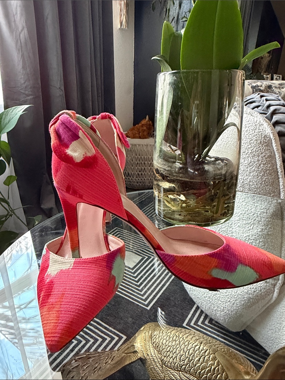 Kate Spade Toe D'Orsay Pump in Pink Floral
